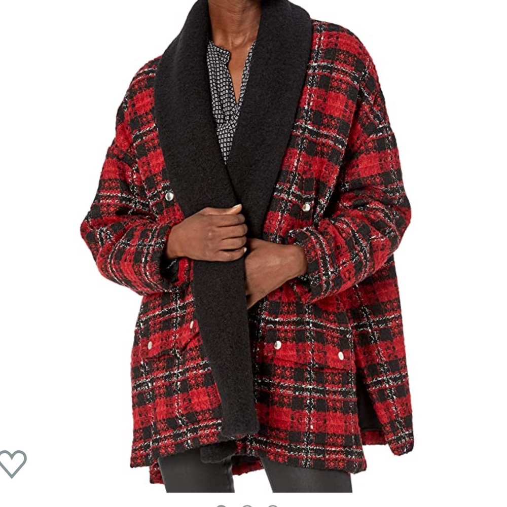 The Kooples Oversized Plaid Jacket